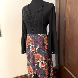 MODCLOTH Dress floral maxi 14